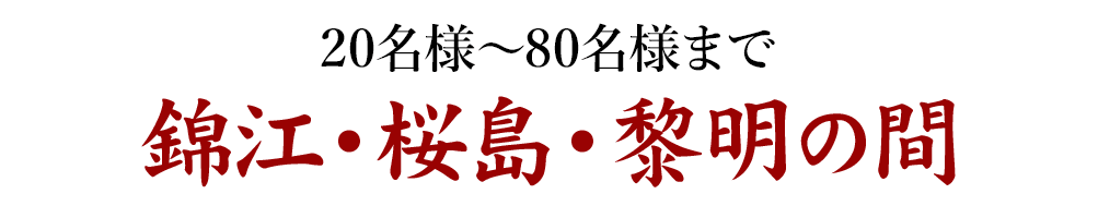 錦江・桜島・黎明の間