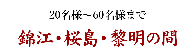 錦江・桜島・黎明の間